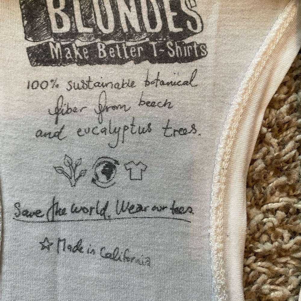 Blondes Make Better TShirts. Size small tank - Picture 3 of 3